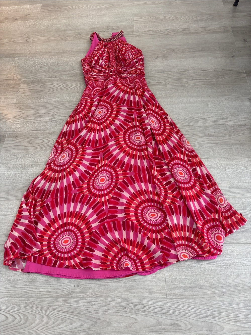 Teri Jon Halter Maxi Dress - Picture 12 of 13